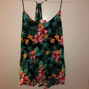 Hawaiian print tank top